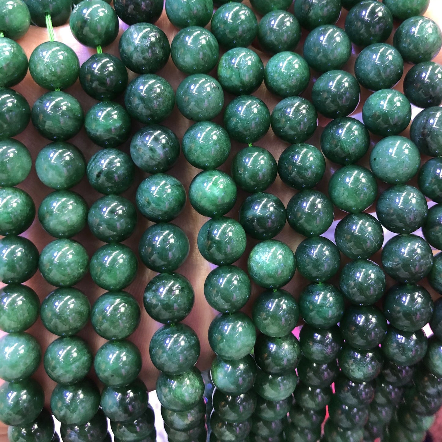 A+ Fuchsite Beads Green Mica Crystal Stone Beads 6mm 8mm 10mm 15''