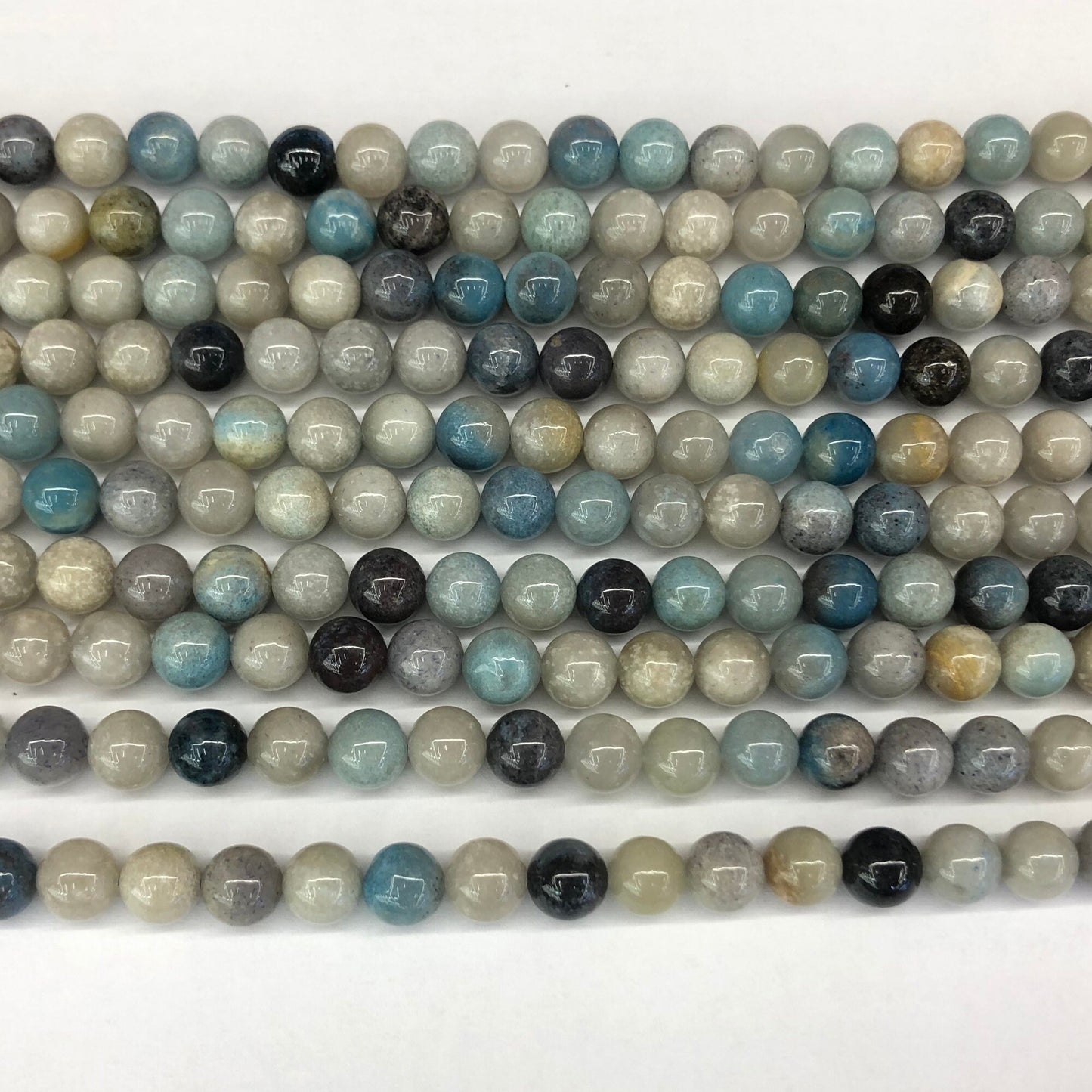Blue Trolleite Beads 15''