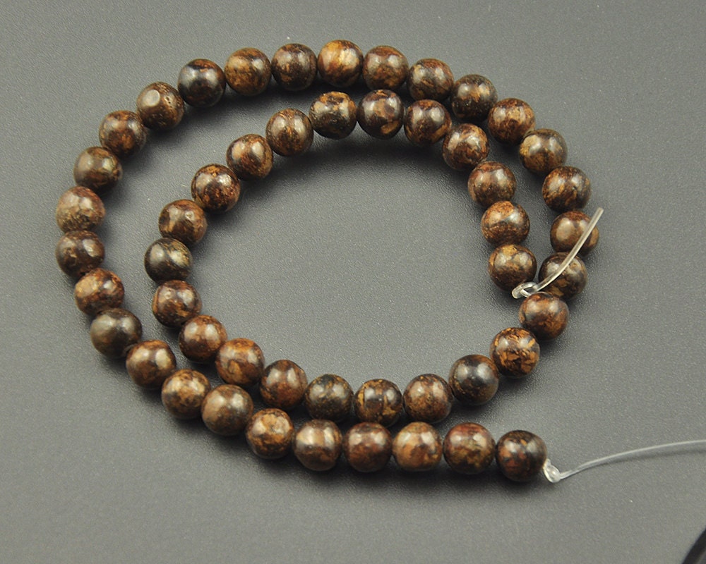 Perles de bronzite 4 mm 6 mm 8 mm 10 mm 12 mm 15''