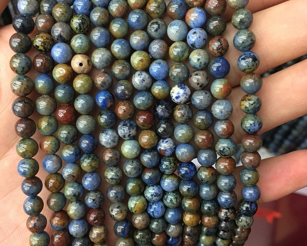 A+ Rainbow Dumortierite Beads 6mm 8mm 10mm 12mm 15''