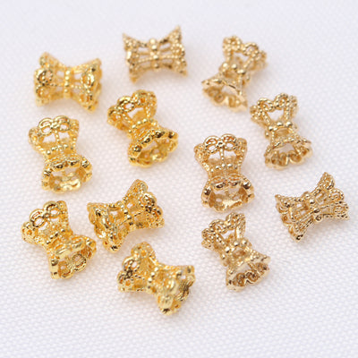 Gold Plated Copper Spacer Beads 4mm 20pcs