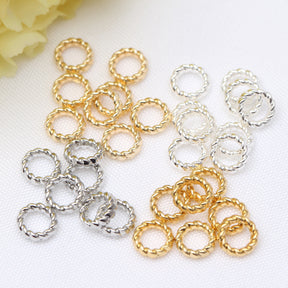 18K Gold Silver Plated Closed Circle Ring 100pcs