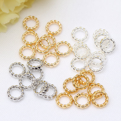18K Gold Silver Plated Closed Circle Ring 100pcs
