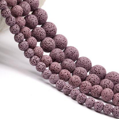 Brown Lava Beads 6mm 8mm 10mm 12mm 15''