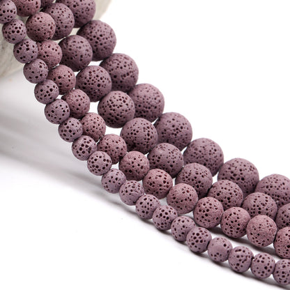 Brown Lava Beads 6mm 8mm 10mm 12mm 15''