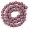 Perles de lave marron 6 mm 8 mm 10 mm 12 mm 15''