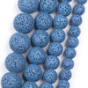 Perles de lave bleues 6 mm 8 mm 10 mm 12 mm 15''