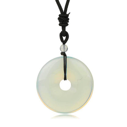 Donut Pendant Necklace 25''
