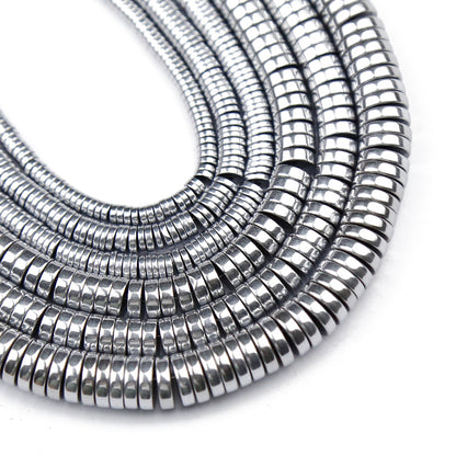 Farverig hæmatit, naturlig ædelsten, Rondelle Stone Spacer 2mm 3mm 4mm 6mm 15''