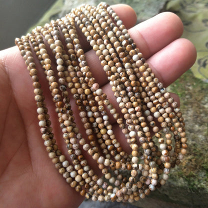 3mm Stone Beads Howlite, Amethyst, Onyx, Sodalite, Amazonite, Labradorite 15''