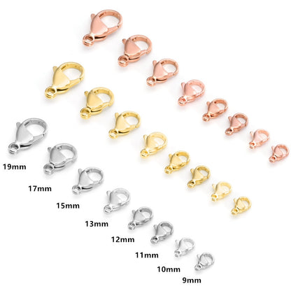 Stainless Steel Lobster Clasp 100pcs