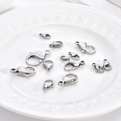 Stainless Steel Lobster Clasp 100pcs
