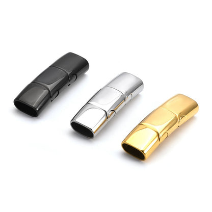 Stainless Steel Magnet Clasp Buckle 6x12mm 10pcs