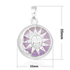 Sun Pendant Necklace Stone Pendant Necklace 18''