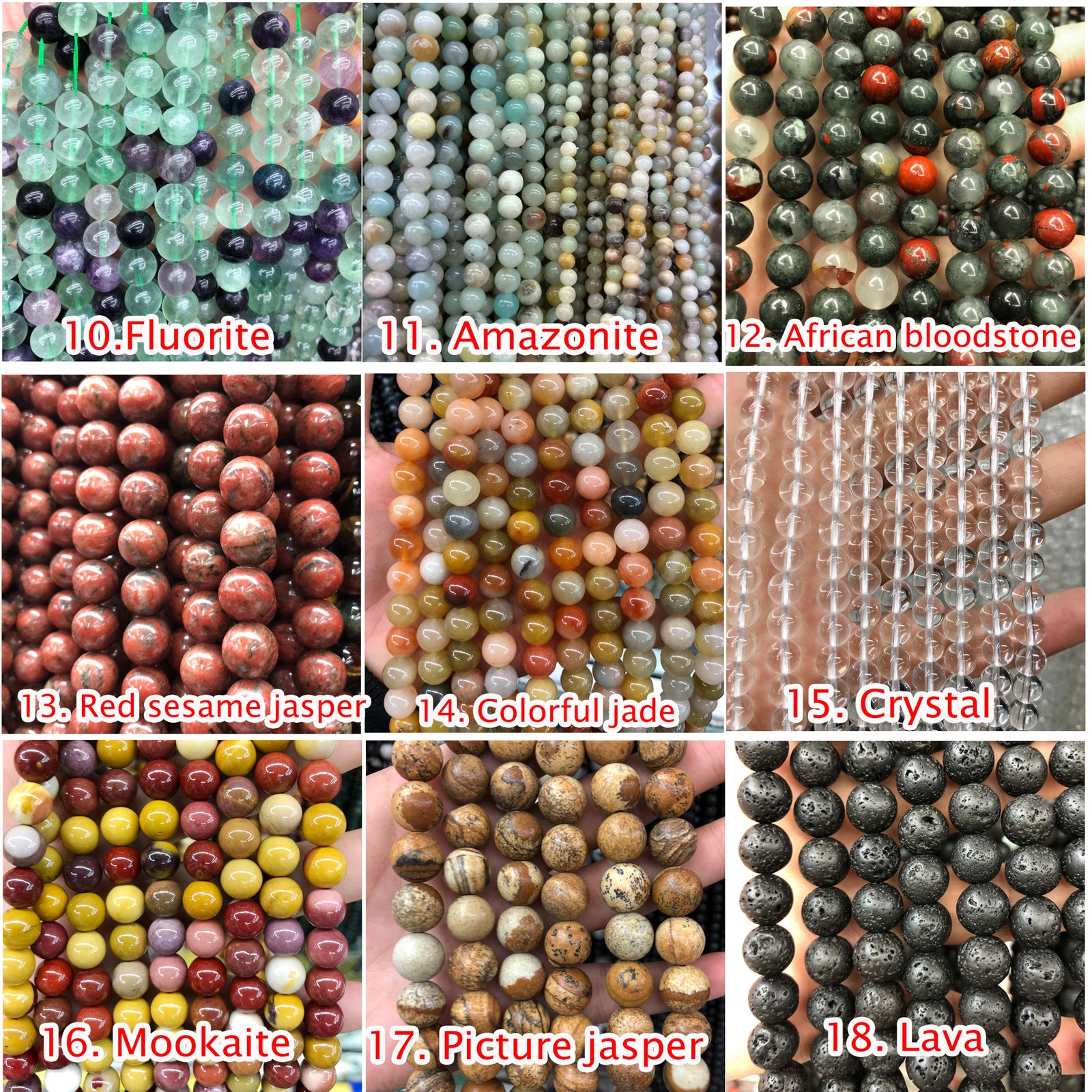 Azurit, naturlig ædelsten, ægte sten, 6mm 8mm 10mm 15''