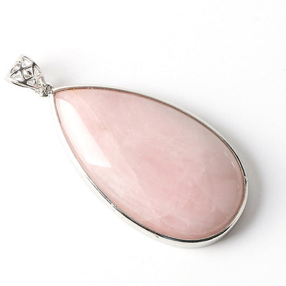 Stone Teardrop Pendant Necklace 18''
