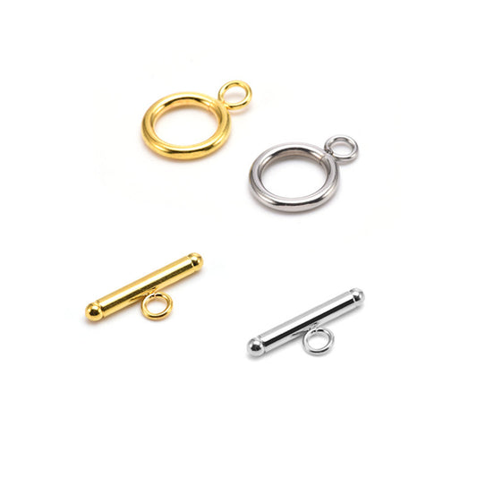 Stainless Steel Connecting Buckle Clasp Set 50pairs