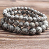 Gray Silk Jasper Bracelet 8''