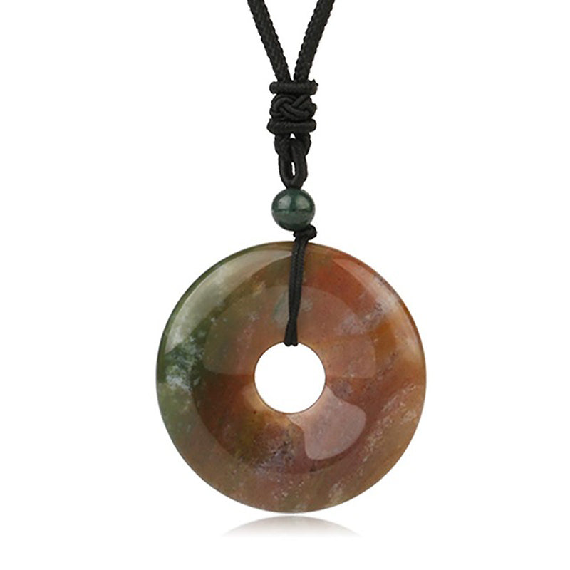 Donut Pendant Necklace 25''