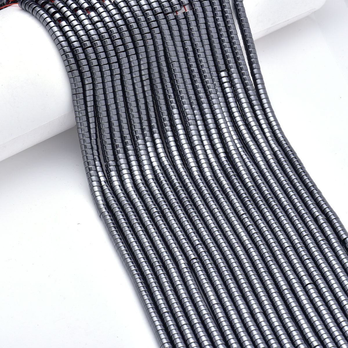 Farverig hæmatit, naturlig ædelsten, Rondelle Stone Spacer 2mm 3mm 4mm 6mm 15''