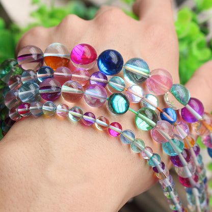 Rainbow Glass Beads 6mm 8mm 10mm 12mm 15''
