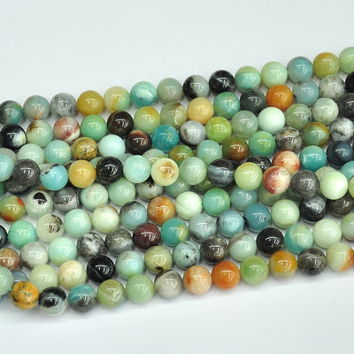A+ Rainbow Amazonite Beads 4mm 6mm 8mm 10mm 12mm 15''