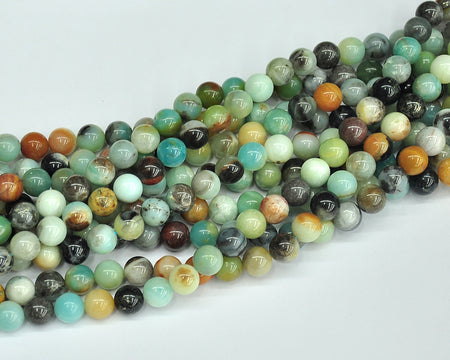A+ Rainbow Amazonite Beads 4mm 6mm 8mm 10mm 12mm 15''