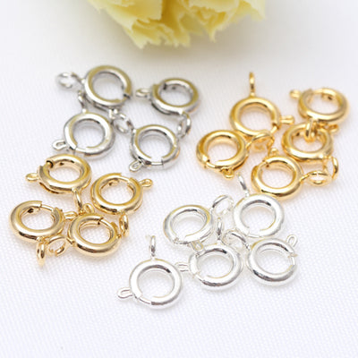 18K Gold Silver Plated Spring Buckle 20pcs