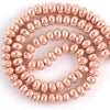 Plated Lava Rondelle Beads 4x6mm 5x8mm 6x10mm 15''