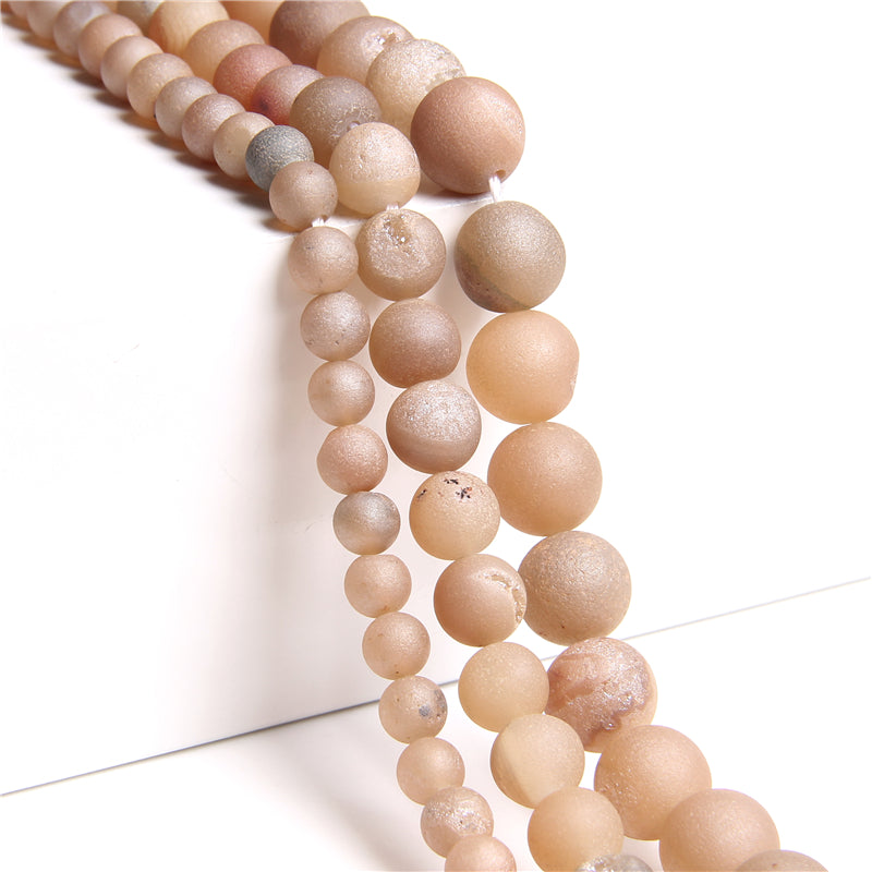 Mix Druzy Agate 6mm 8mm 10mm 12mm 14mm 15''