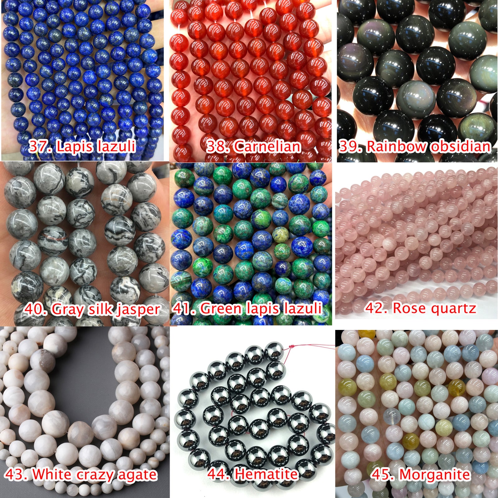 Azurit, naturlig ædelsten, ægte sten, 6mm 8mm 10mm 15''