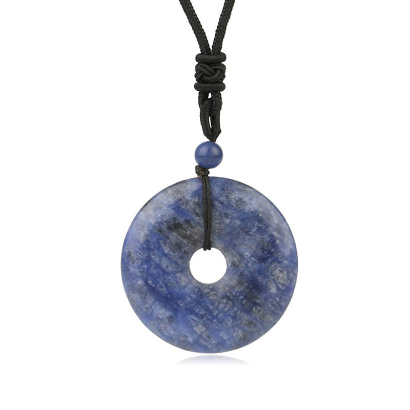 Donut Pendant Necklace 25''