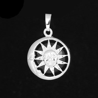 Sun Pendant Necklace Stone Pendant Necklace 18''