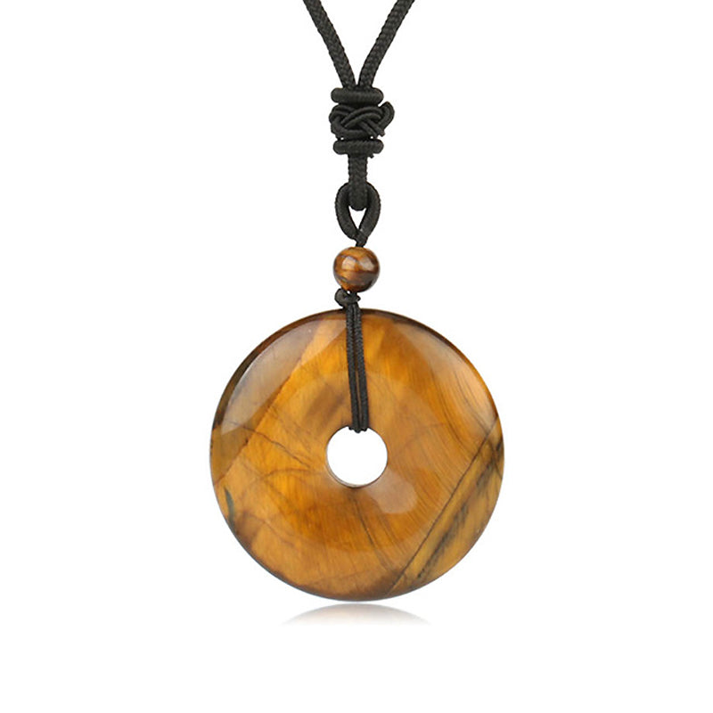 Donut Pendant Necklace 25''