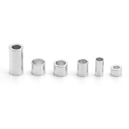 Stainless Steel Tube Spacer Beads for DIY Jewelry Cylinder 100PCS