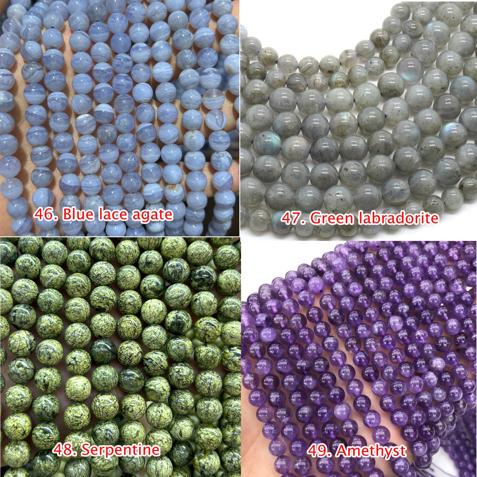 Azurit, naturlig ædelsten, ægte sten, 6mm 8mm 10mm 15''