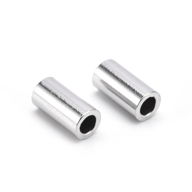 Stainless Steel Tube Spacer Beads for DIY Jewelry Cylinder 100PCS