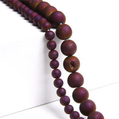 Mix Druzy Agate 6mm 8mm 10mm 12mm 14mm 15''