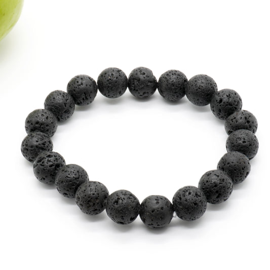 Lava Beads Bracelet 8''