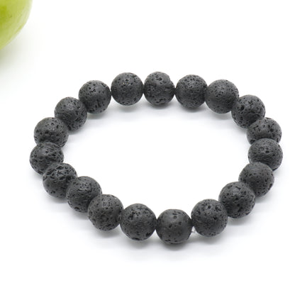 Lava Beads Bracelet 8''