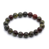 Bloodstone Armbånd Natursten Perler Armbånd 4mm 6mm 8mm 10mm 12mm 8''