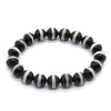 White Striped Onyx Bracelets 8''