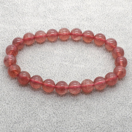 AA Red Strawberry Quartz Bracelets 8''