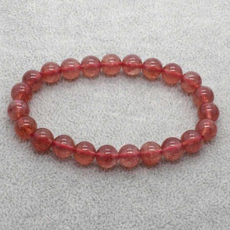 AA Red Strawberry Quartz Bracelets 8''