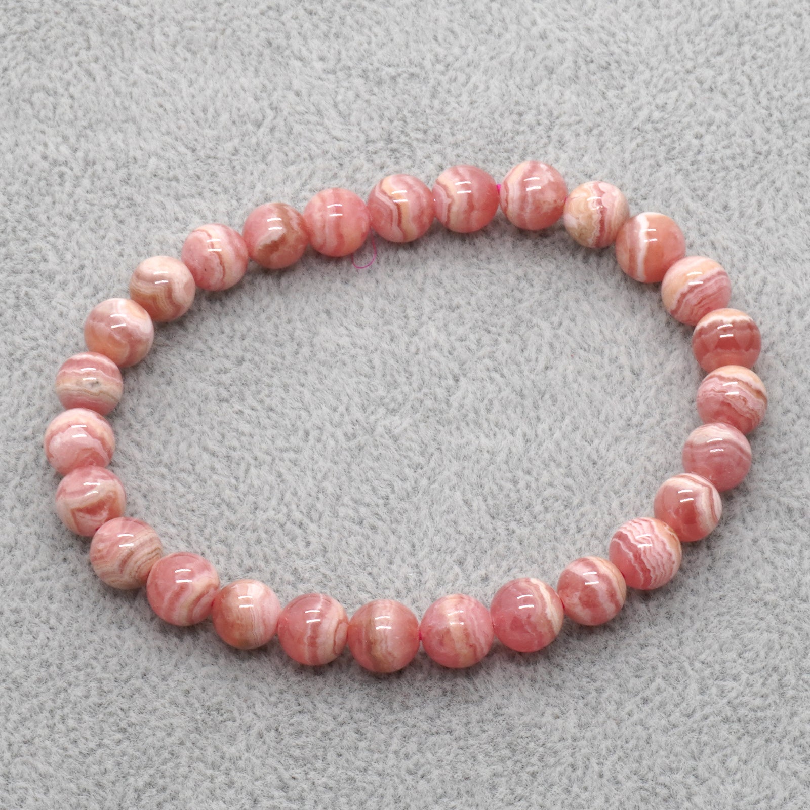 Rhodochrosit armbånd 7''