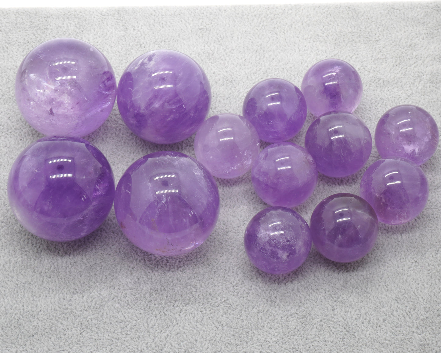 Amethyst Ball Beads Natural Gemstone Beads  20mm 30mm 40mm 1pc