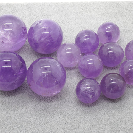 Perles en améthyste, pierres précieuses naturelles, 20 mm, 30 mm, 40 mm, 1 pièce