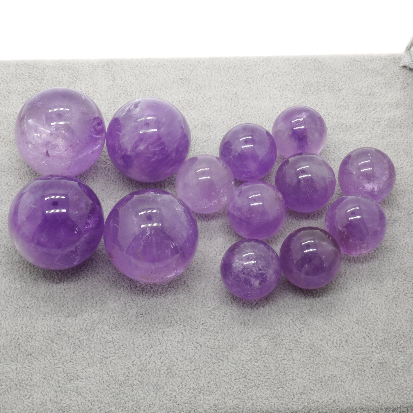 Amethyst Ball Beads Natural Gemstone Beads  20mm 30mm 40mm 1pc