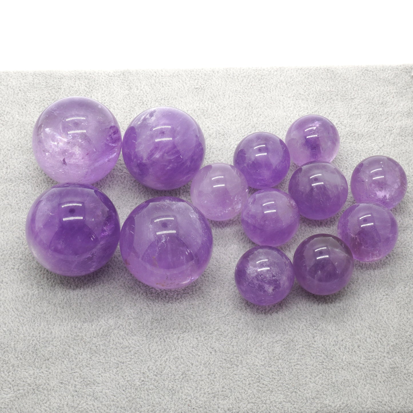 Amethyst Ball Beads Natural Gemstone Beads  20mm 30mm 40mm 1pc