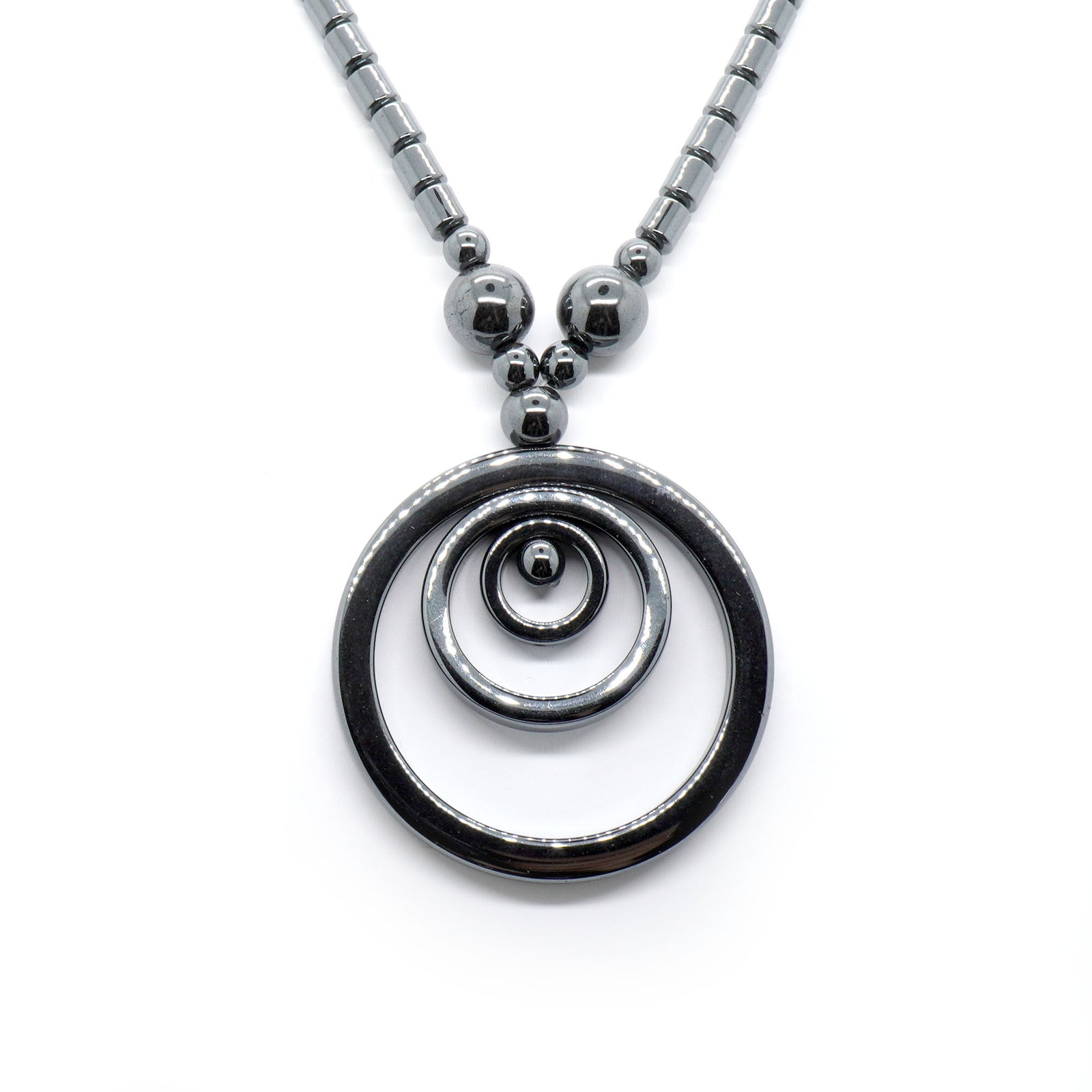 Hematite Necklace 17''